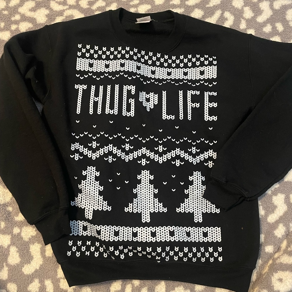 Thug Life Christmas Sweater Sweatshirt